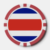 Poker chips met de vlag van Costa Rica (Voorkant)