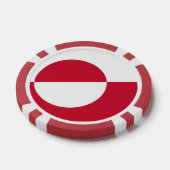 Poker chips met de vlag van Groenland (Enkel)