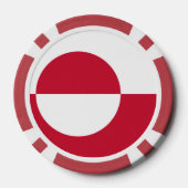 Poker chips met de vlag van Groenland (Achterkant)