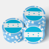 Poker chips met de vlag van Honduras (Opstapeling)
