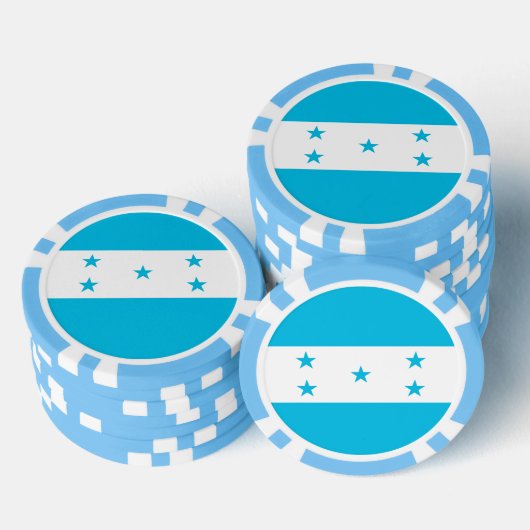 Poker chips met de vlag van Honduras (Opstapeling)