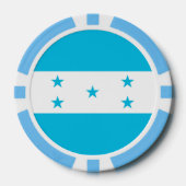 Poker chips met de vlag van Honduras (Voorkant)