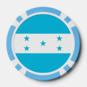 Poker chips met de vlag van Honduras (Achterkant)