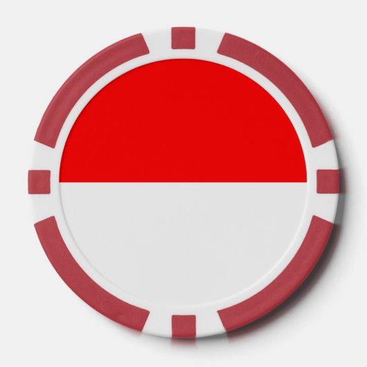 Poker chips met de vlag van Indonesië (Voorkant)