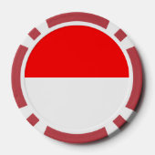 Poker chips met de vlag van Indonesië (Achterkant)
