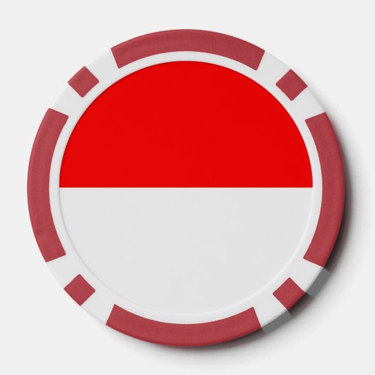 Poker chips met de vlag van Indonesië (Achterkant)