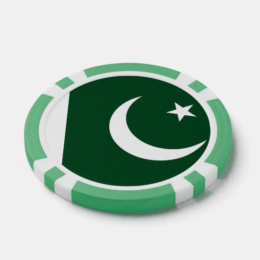 Poker chips met de vlag van Pakistan (Enkel)