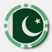 Poker chips met de vlag van Pakistan (Voorkant)