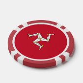 Poker chips met Isle of Man Flag, Verenigd Koninkr (Enkel)