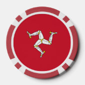 Poker chips met Isle of Man Flag, Verenigd Koninkr (Achterkant)