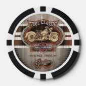 Poker Chips met True Classic Motorcycles Embleem (Voorkant)