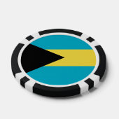 Poker chips met vlag van Bahama's (Enkel)