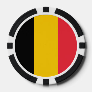Poker chips met vlag van België