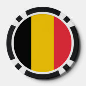 Poker chips met vlag van België (Achterkant)