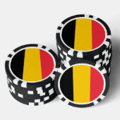 Poker chips met vlag van België (Opstapeling)