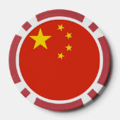Poker chips met vlag van China (Achterkant)