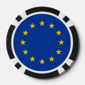 Poker chips met vlag van de Europese Unie (Achterkant)