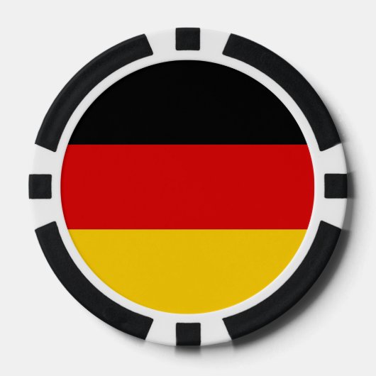 Poker chips met vlag van Duitsland (Voorkant)