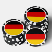 Poker chips met vlag van Duitsland (Opstapeling)