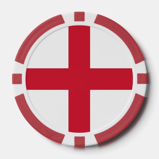 Poker chips met vlag van Engeland, Verenigd Konink (Voorkant)