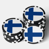 Poker chips met vlag van Finland (Opstapeling)