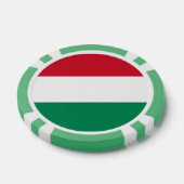 Poker chips met vlag van Hongarije (Enkel)