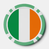 Poker chips met vlag van Ierland (Achterkant)