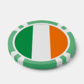Poker chips met vlag van Ierland (Enkel)