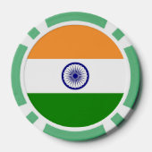 Poker chips met vlag van India (Achterkant)