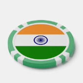 Poker chips met vlag van India (Enkel)
