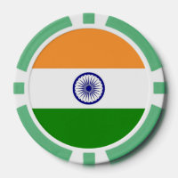 Poker chips met vlag van India