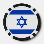Poker chips met vlag van Israël (Achterkant)