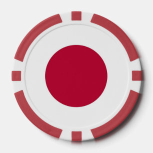Poker chips met vlag van Japan