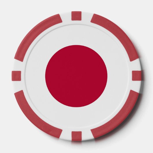 Poker chips met vlag van Japan (Voorkant)