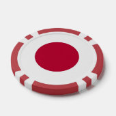 Poker chips met vlag van Japan (Enkel)