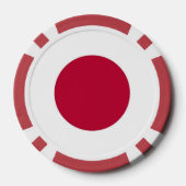 Poker chips met vlag van Japan (Achterkant)
