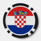 Poker chips met vlag van Kroatië (Achterkant)