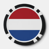 Poker chips met vlag van Nederland (Achterkant)