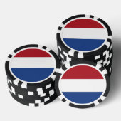 Poker chips met vlag van Nederland (Opstapeling)