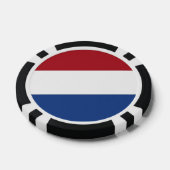 Poker chips met vlag van Nederland (Enkel)
