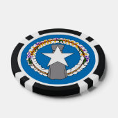 Poker chips met Vlag van Noordelijke Mariana (Enkel)