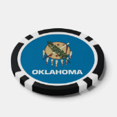 Poker chips met vlag van Oklahoma (Enkel)