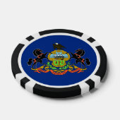 Poker chips met vlag van Pennsylvania (Enkel)