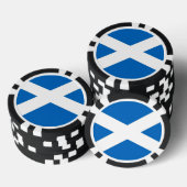 Poker chips met vlag van Schotland, Verenigd Konin (Opstapeling)