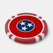 Poker chips met vlag van Tennessee (Enkel)