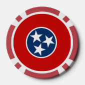 Poker chips met vlag van Tennessee (Achterkant)