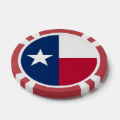 Poker chips met vlag van Texas (Enkel)