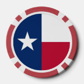 Poker chips met vlag van Texas (Achterkant)