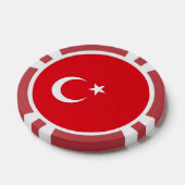 Poker chips met vlag van Turkije (Enkel)