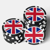 Poker chips met vlag van Verenigd Koninkrijk (Opstapeling)